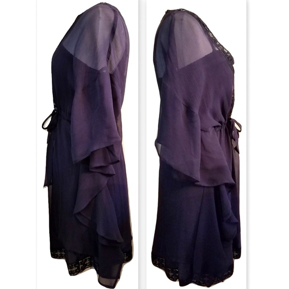 🚫SOLD🚫Free People Silk Butterfly Sleeve Dress - Picture 8 of 8